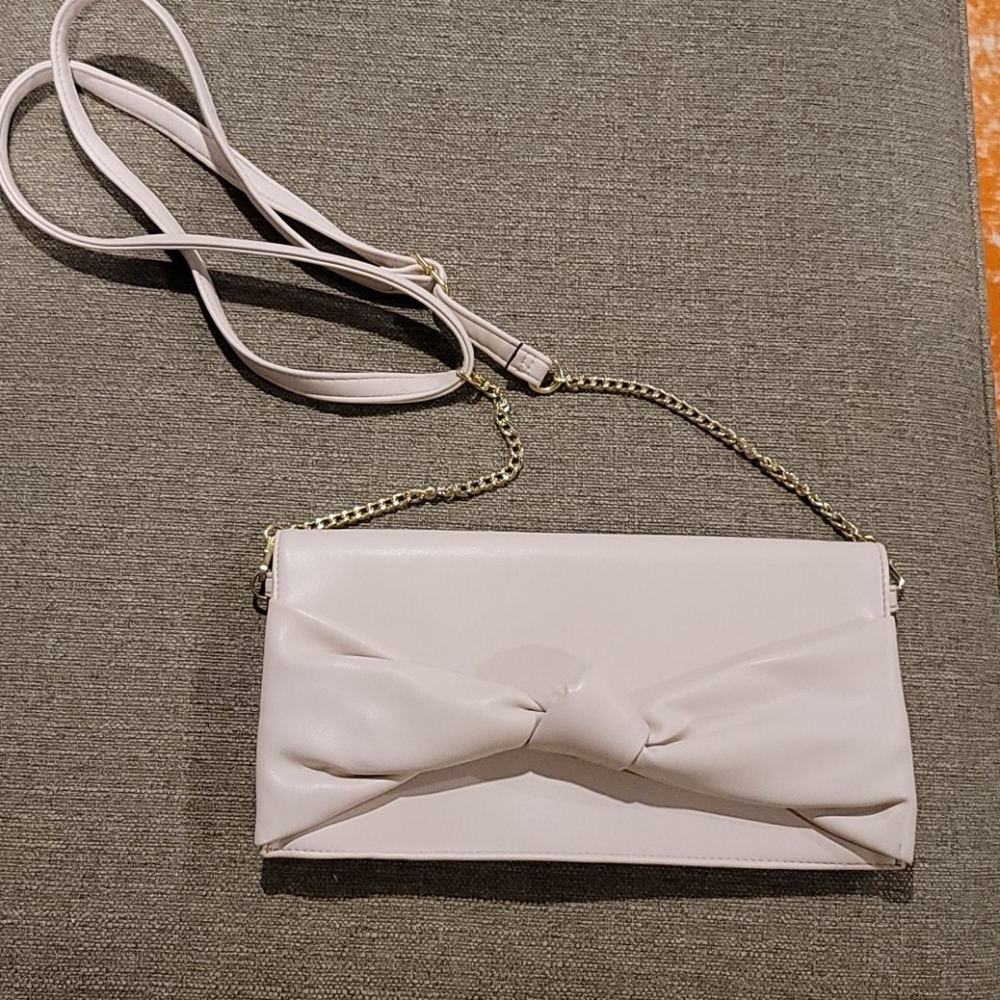 Max Studio pale pink clutch/purse